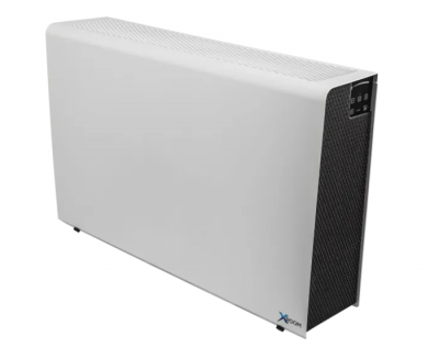 XROOM-100, Bez topení, Entalpický rekuperátor, Bez předehřevu, Čidlo CO2, Bílá barva (RAL9003)